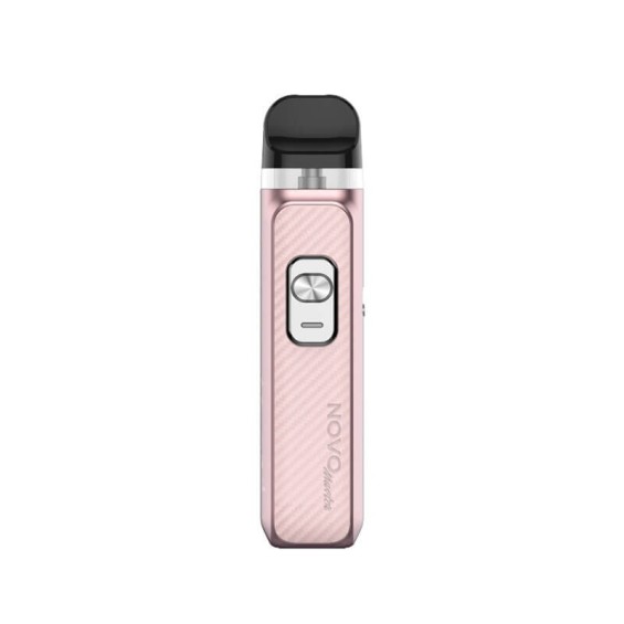 Smok NOVO Master Pod Mod pembe renkli, düğmeli, kartuşlu elektronik sigara.